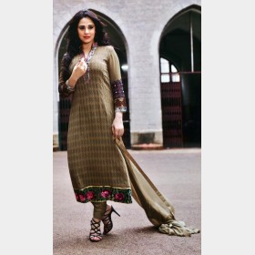Asbah’s Shalwar Kamiz and Dupatta Georgette with all over Body  Embroidered